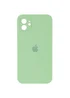Чехол Silicone Case Square Full Camera Protective (AA) для Apple iPhone 11 (6.1") Мятный / Mint
