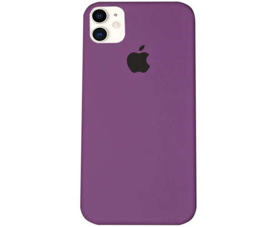 Чехол Silicone case (A) (с закрытым низом) для Apple iPhone 11 (6.1") Фиолетовый / Purple