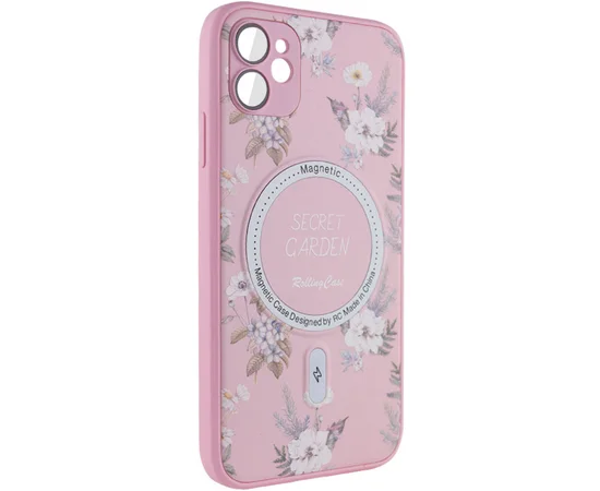 TPU+PC чехол Secret Garden with MagSafe для Apple iPhone 11 (6.1") Pink