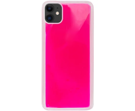Неоновый чехол Neon Sand glow in the dark для Apple iPhone 11 (6.1") Розовый