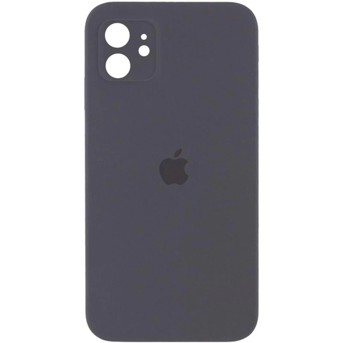 Чехол Silicone Case Square Full Camera Protective (AA) для Apple iPhone 11 (6.1") Серый / Charcoal Gray