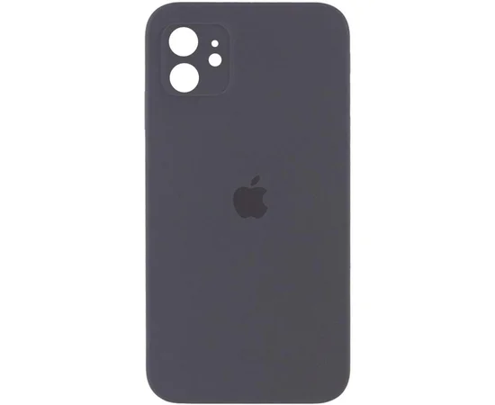Чехол Silicone Case Square Full Camera Protective (AA) для Apple iPhone 11 (6.1") Серый / Charcoal Gray