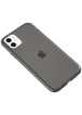 Силиконовый матовый полупрозрачный чехол для Apple iPhone 11 (6.1") Черный / Black