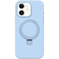 Чехол Silicone Case Full Protective NO LOGO with Ring для Apple iPhone 11 (6.1") Blue