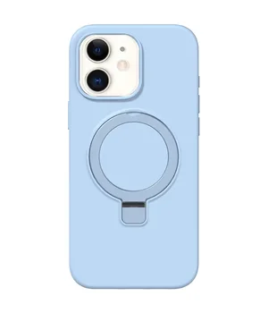 Чохол Silicone Case Full Protective NO LOGO with Ring для Apple iPhone 11 (6.1") Blue