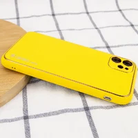 Шкіряний чохол Xshield для Apple iPhone 11 (6.1 ") Жовтий / Yellow