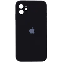Чехол Silicone Case Square Full Camera Protective (AA) для Apple iPhone 11 (6.1") Черный / Black
