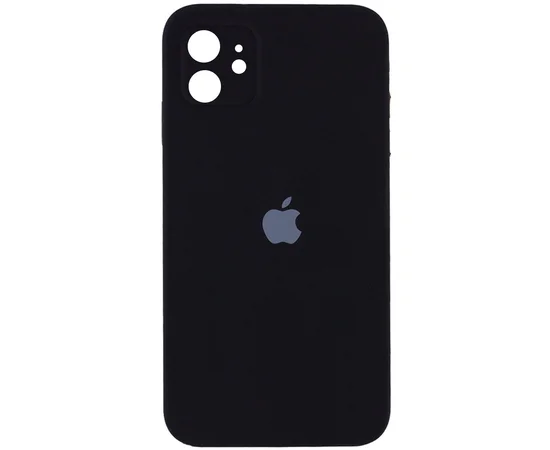 Чехол Silicone Case Square Full Camera Protective (AA) для Apple iPhone 11 (6.1") Черный / Black