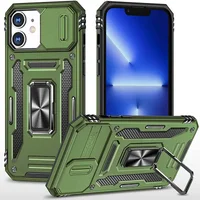 Ударопрочный чехол Camshield Army Ring для Apple iPhone 11 (6.1") Оливковый / Army Green