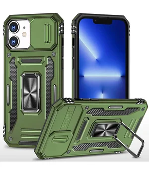 Удароміцний чохол Camshield Army Ring для Apple iPhone 11 (6.1") Оливковий / Army Green