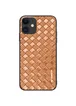 Кожаная накладка VORSON Braided leather series для Apple iPhone 11 (6.1") Коричневый