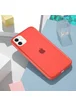 Силиконовый матовый полупрозрачный чехол для Apple iPhone 11 (6.1") Красный / Red