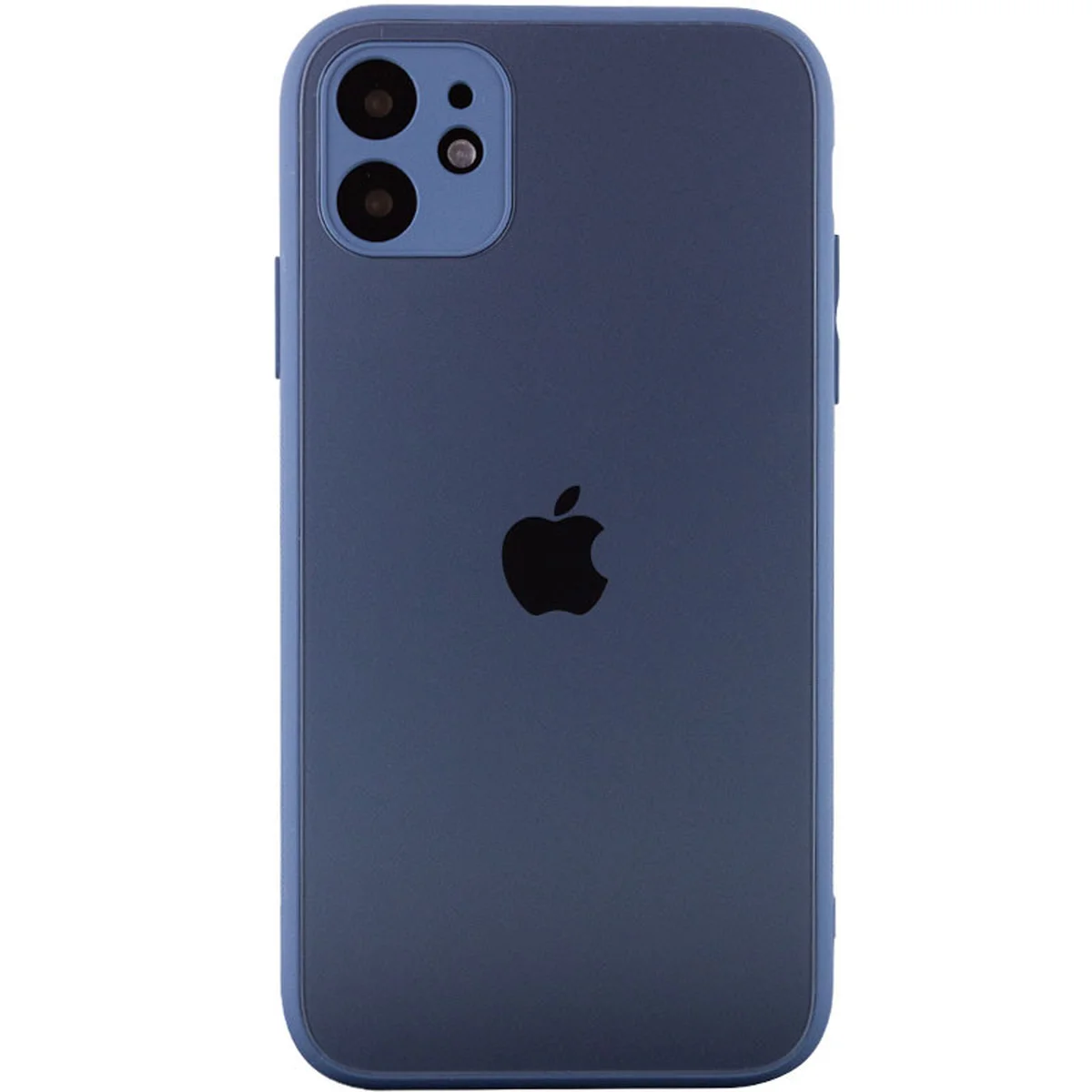TPU+Glass чехол Matte Candy Full camera для Apple iPhone 11 (6.1") Синий