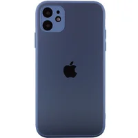 TPU+Glass чехол Matte Candy Full camera для Apple iPhone 11 (6.1") Синий
