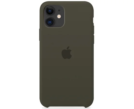 Чехол Silicone Case (AA) для Apple iPhone 11 (6.1") Серый / Light Olive