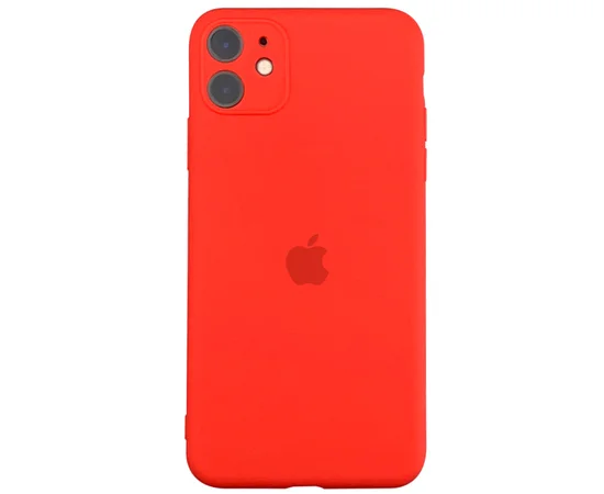Чехол Slim Silicone case full protective для Apple iPhone 11 (6.1") Красный / Red