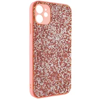 TPU+PC чехол Diamond Full Camera для Apple iPhone 11 (6.1") Pink