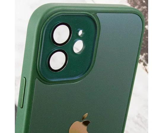 Чехол TPU+Glass Sapphire Midnight для Apple iPhone 11 (6.1") Зеленый / Forest green
