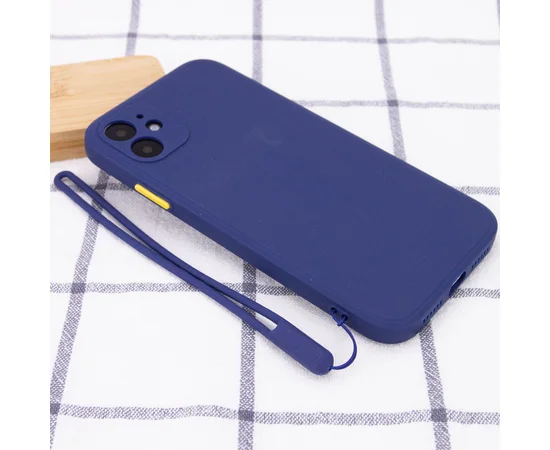 Чехол TPU Square Full Camera для Apple iPhone 11 (6.1") Синий