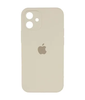 Чехол Silicone Case Square Full Camera Protective (AA) для Apple iPhone 11 (6.1") Бежевый / Antigue White