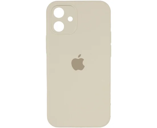 Чехол Silicone Case Square Full Camera Protective (AA) для Apple iPhone 11 (6.1") Бежевый / Antigue White