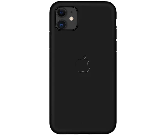 Чехол-накладка Soft-touch logo series для Apple iPhone 11 (6.1") Черный / Black