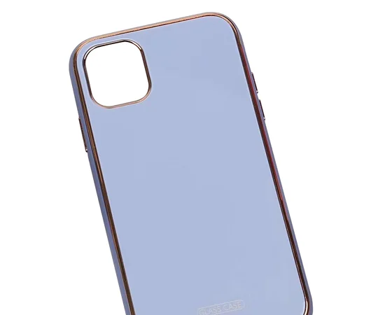 TPU+Glass чехол Venezia для Apple iPhone 11 (6.1") Сиреневый / Dasheen