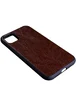 Кожаный чехол PU Retro classic для Apple iPhone 11 (6.1") Темно-коричневый
