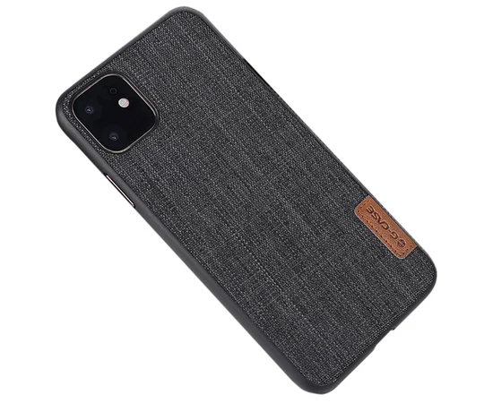 Накладка G-Case Textiles Dark series для Apple iPhone 11 (6.1") Черный