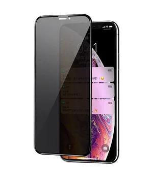Захисне скло Privacy 5D (full glue) для Apple iPhone 11 / XR (6.1 ") Чорний