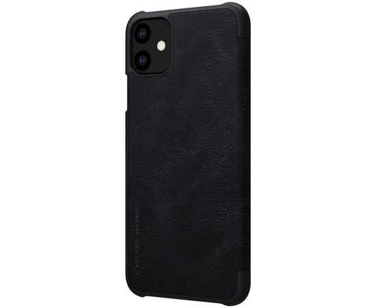 Кожаный чехол (книжка) Nillkin Qin Series для Apple iPhone 11 (6.1") Черный