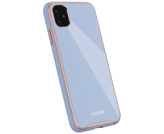 TPU+Glass чехол Venezia для Apple iPhone 11 (6.1") Сиреневый / Dasheen
