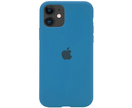 Чехол Silicone Case Full Protective (AA) для Apple iPhone 11 (6.1") Синий / Sea Blue