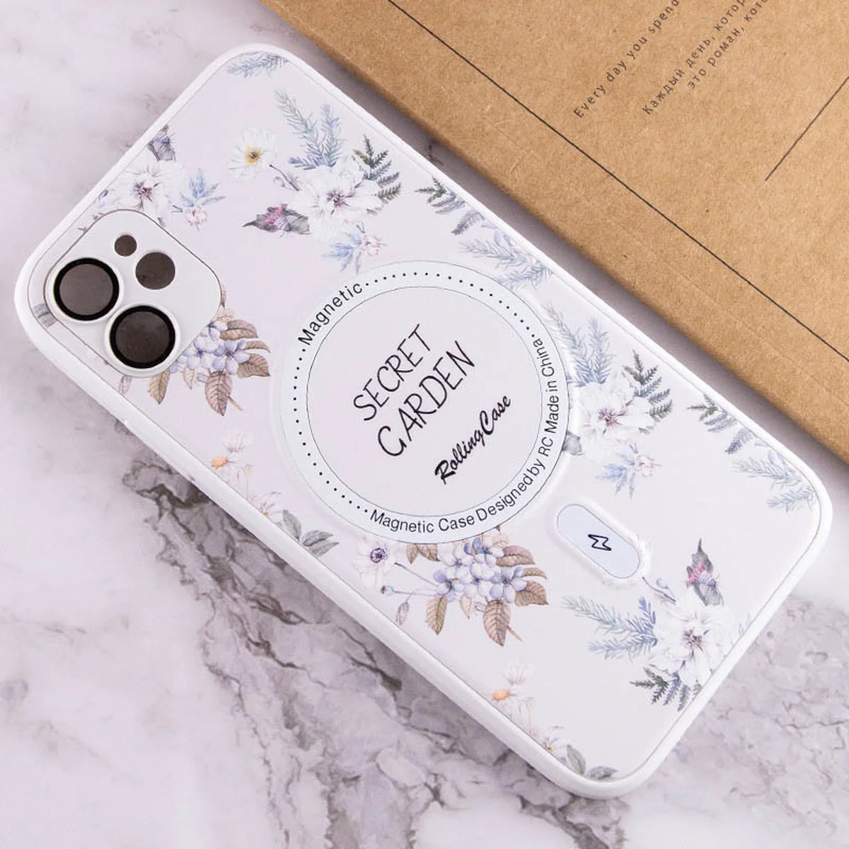 TPU+PC чехол Secret Garden with MagSafe для Apple iPhone 11 (6.1") White