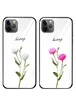 TPU+Glass чехол светящийся в темноте для Apple iPhone 11 (6.1") Lovely / Белый