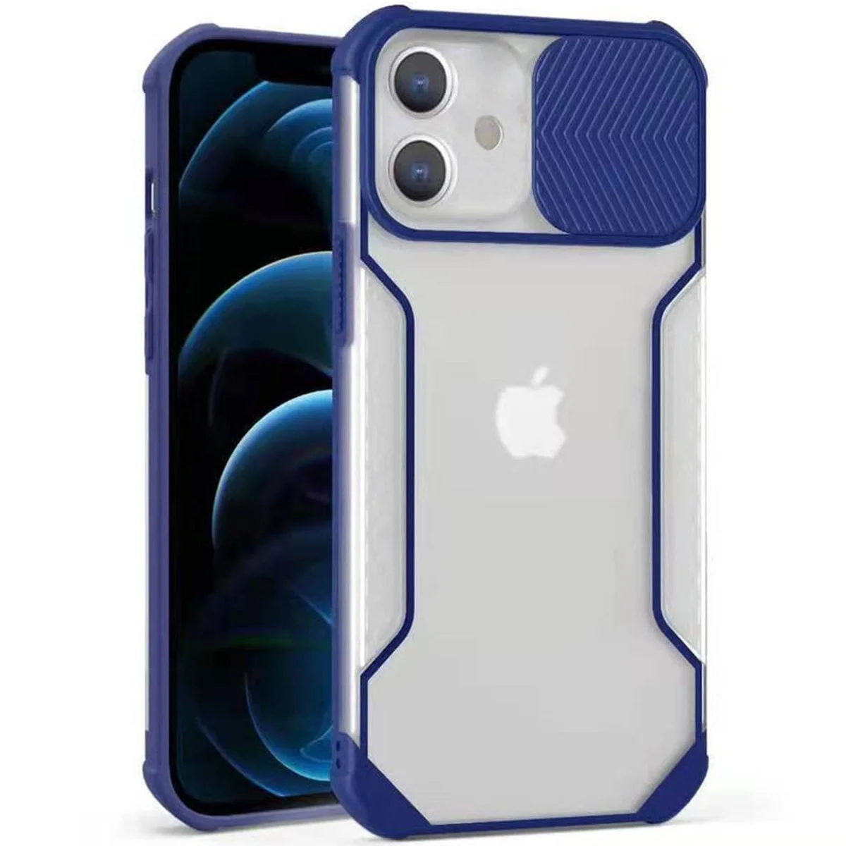 Чехол Camshield matte Ease TPU со шторкой для Apple iPhone 11 (6.1") Синий
