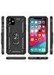 Ударопрочный чехол Serge Ring магнитный держатель для Apple iPhone 11 (6.1") Черный