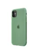 Силиконовый матовый полупрозрачный чехол для Apple iPhone 11 (6.1") Зеленый / Pine green