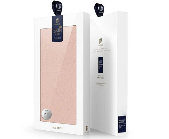 Чехол-книжка Dux Ducis с карманом для визиток для Apple iPhone 11 (6.1") Rose Gold