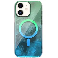 Чехол TPU Shiny Mountain (MagFit) для Apple iPhone 11 (6.1") Green / Blue