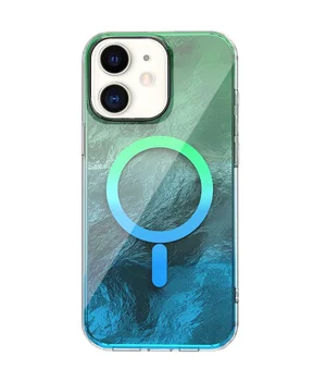 Чохол TPU Shiny Mountain (MagFit) для Apple iPhone 11 (6.1") Green / Blue