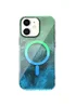 Чехол TPU Shiny Mountain (MagFit) для Apple iPhone 11 (6.1") Green / Blue