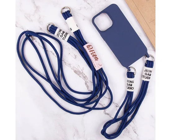 Чохол TPU two straps California для Apple iPhone 11 (6.1") Темно-синій / Midnight blue