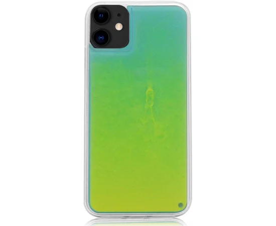 Неоновый чехол Neon Sand glow in the dark для Apple iPhone 11 (6.1") Зеленый