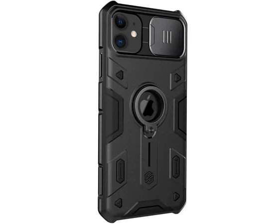 TPU+PC чехол Nillkin CamShield Armor (шторка на камеру) для Apple iPhone 11 (6.1") Черный
