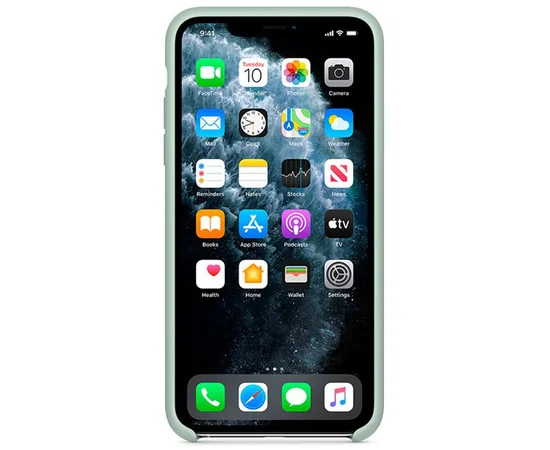 Чехол Silicone case (AAA) для Apple iPhone 11 (6.1") Бирюзовый / Beryl