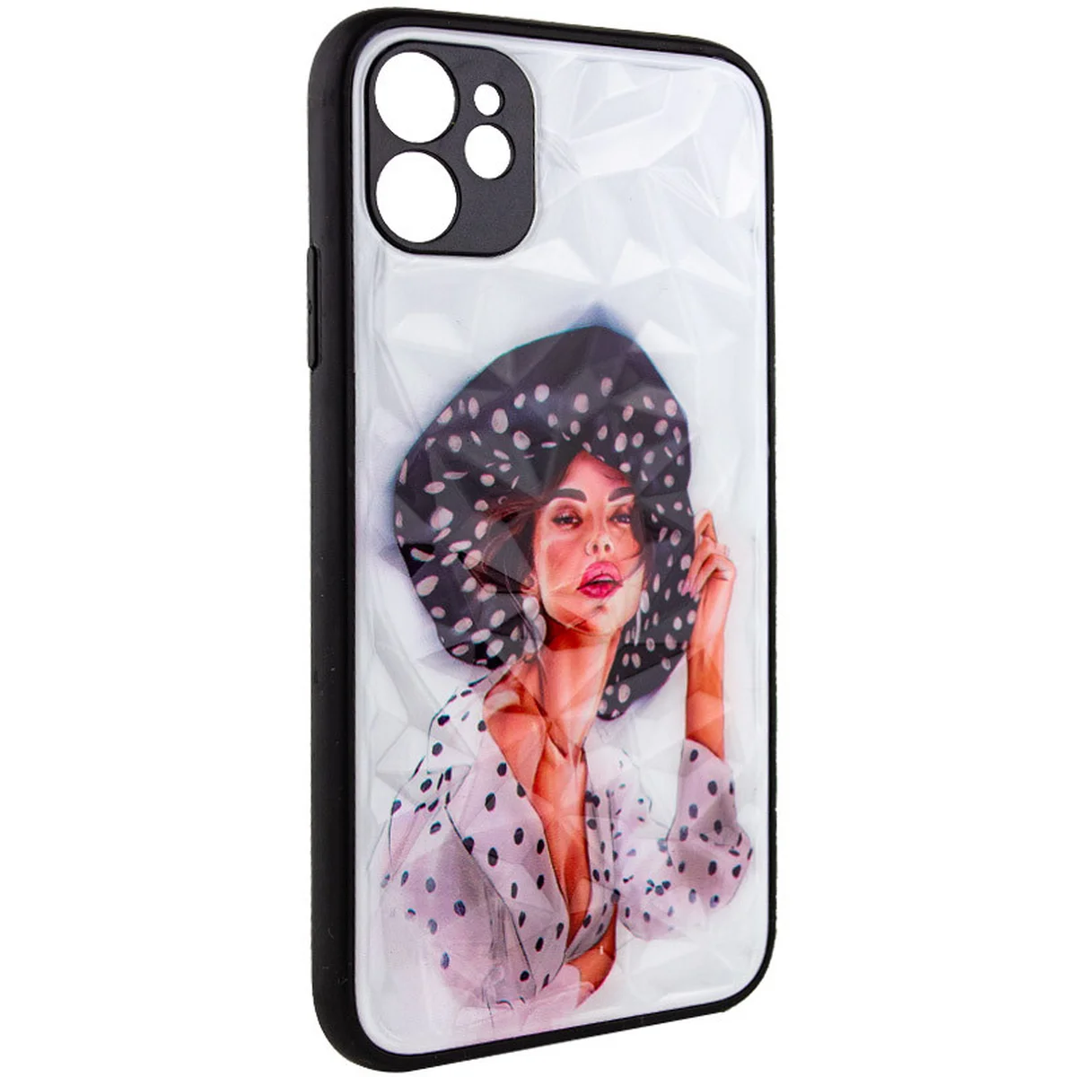 TPU+PC чехол Prisma Ladies для Apple iPhone 11 (6.1") Girl in a hat