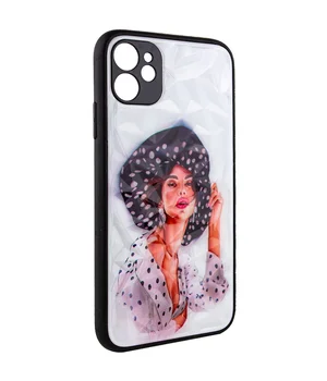 TPU+PC чохол Prisma Ladies для Apple iPhone 11 (6.1") Girl in a hat
