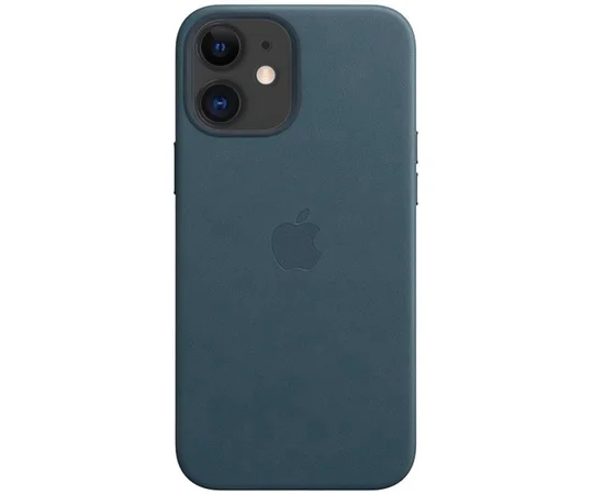 Кожаный чехол Leather Case (AAA) для Apple iPhone 11 (6.1") Blue