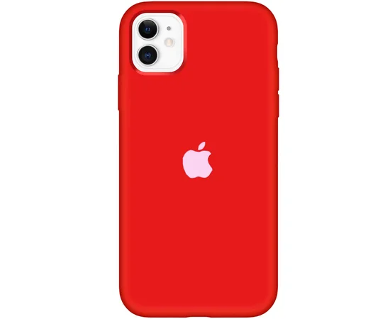 Чехол Silicone Case Full Protective (AA) для Apple iPhone 11 (6.1") Красный / Dark Red